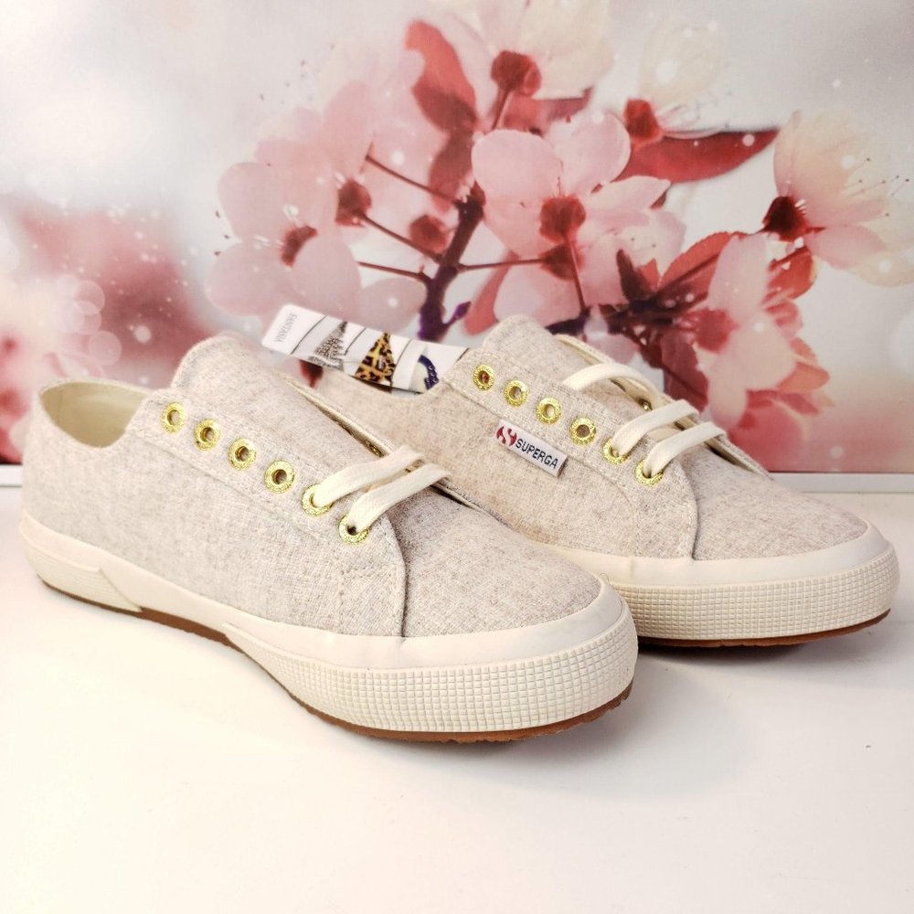 NEW without tag SUPERGA 2750 Wool Blend Lace-Up Sneakers 8. Worn once.